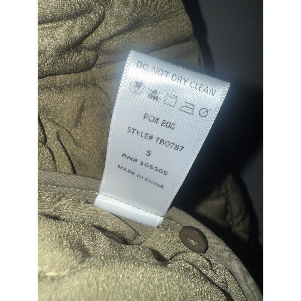 Things Between Parker Parchwork‎ Quilted Jacket Dark Olive Size Small - Picture 9 of 16